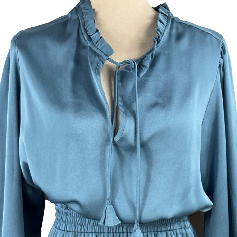MISA Los Angeles Lorena Mini Dress Blue Gray Small - Picture 6 of 9
